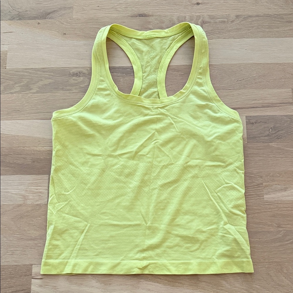 Lululemon Athletica Yellow Tank Top